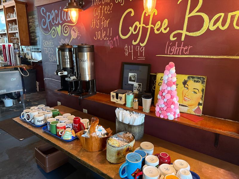 The Serve-Yourself Coffee Bar and Its Wacky Mugs