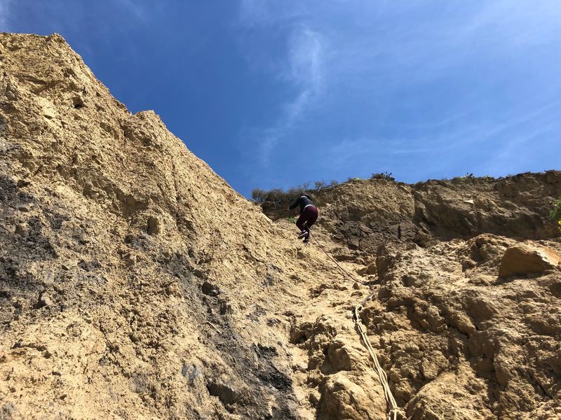 The Steep Drop Down To The Sand
