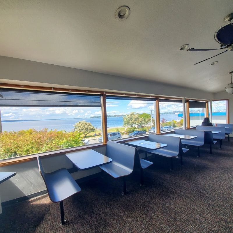 Two Floors, Water Views, and Windy Tables Two Floors, Water Views, and Windy Tables