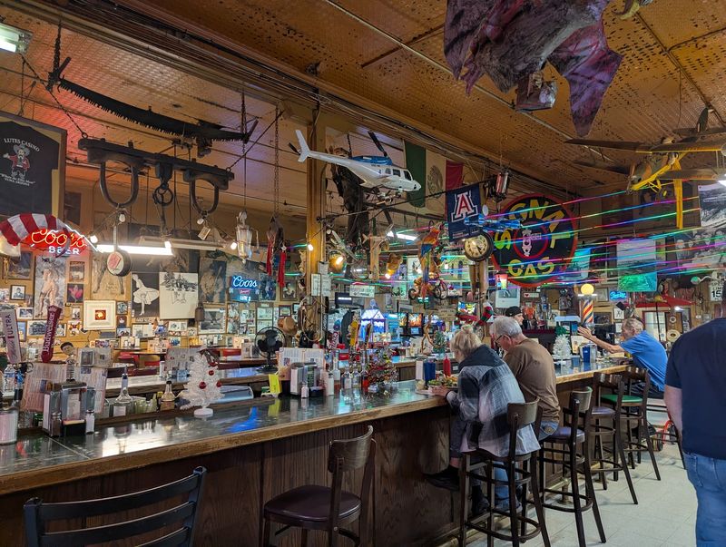 Walls Packed With Memorabilia
