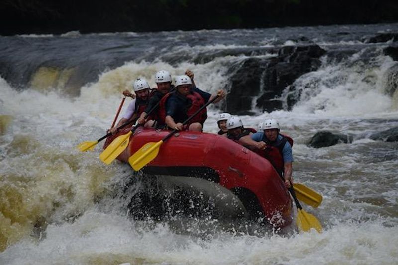 Watching Rafters Ride the Rapids Watching Rafters Ride the Rapids