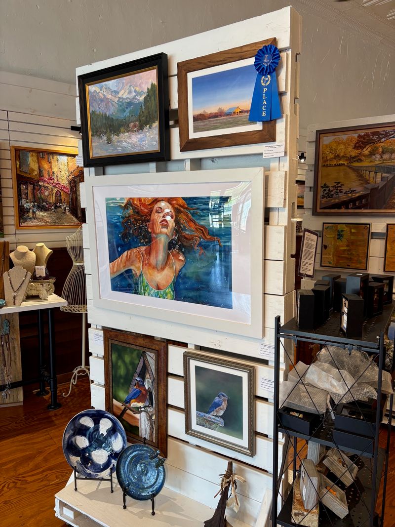 Watercolors and Original Paintings on Every Wall