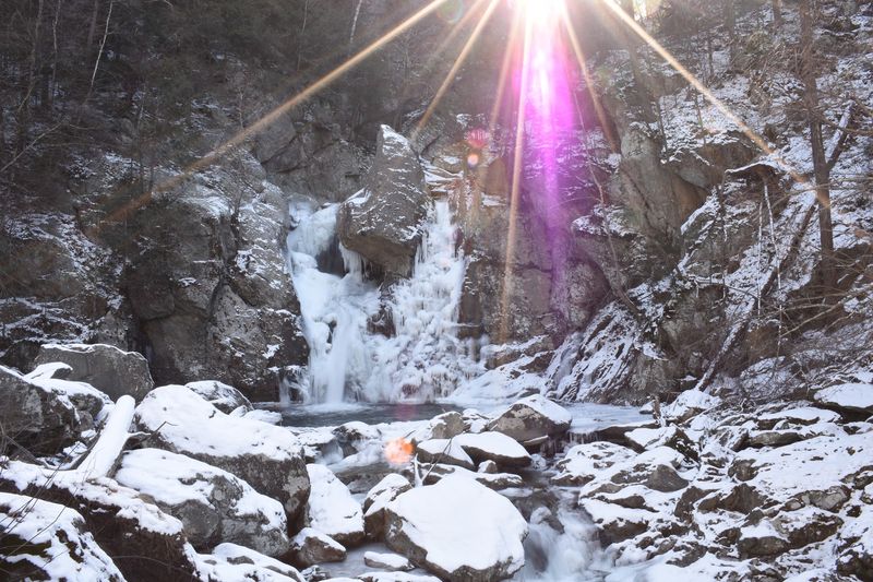 When the Falls Freeze in Winter