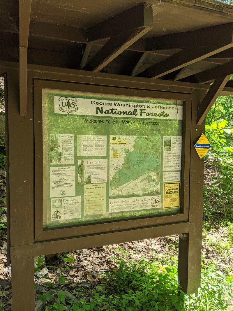 Where The Trail Begins In The Blue Ridge