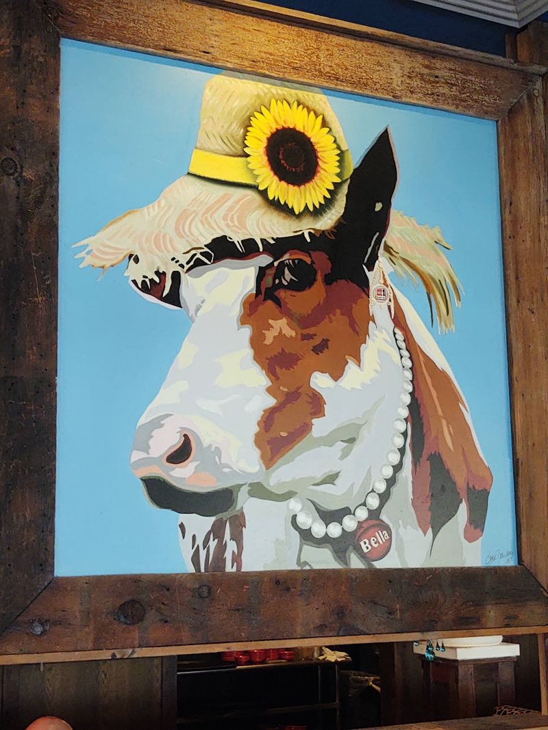 Where To Find This Cow-Themed Burger Counter