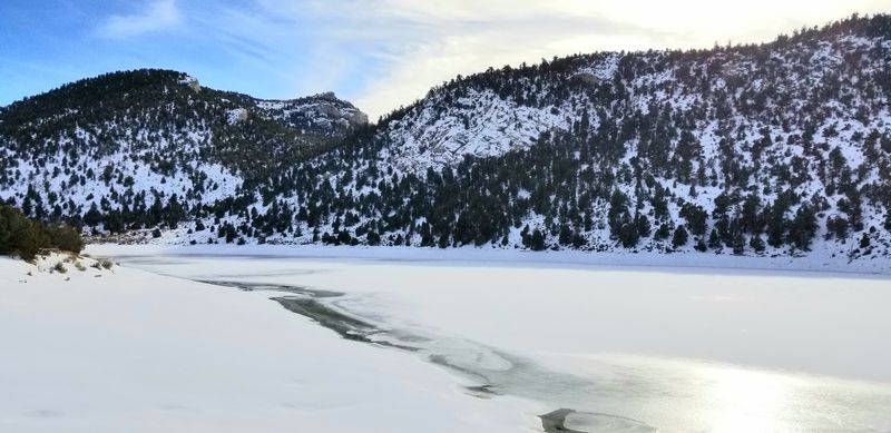 Winter Turns The Lake Into A Rink