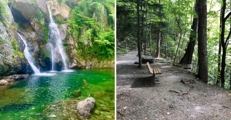 A Short Walk From the Lot in This Far-Western Massachusetts Park Reveals the State’s Tallest Waterfall