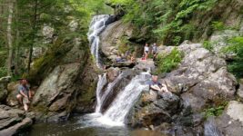 A Short, Easy Walk in This Quiet Connecticut State Park Ends at a 100-Foot Waterfall Over Rocky Ledges