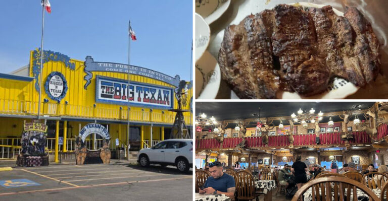 Texans Road-Trip From All Over To This Legendary Saloon Steakhouse Famous For Its 72-Ounce Steak Challenge