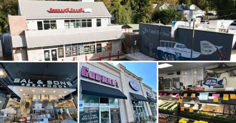 Craving A Real Crab Cake Sandwich? These 8 Maryland Seafood Markets Broil Them To Order