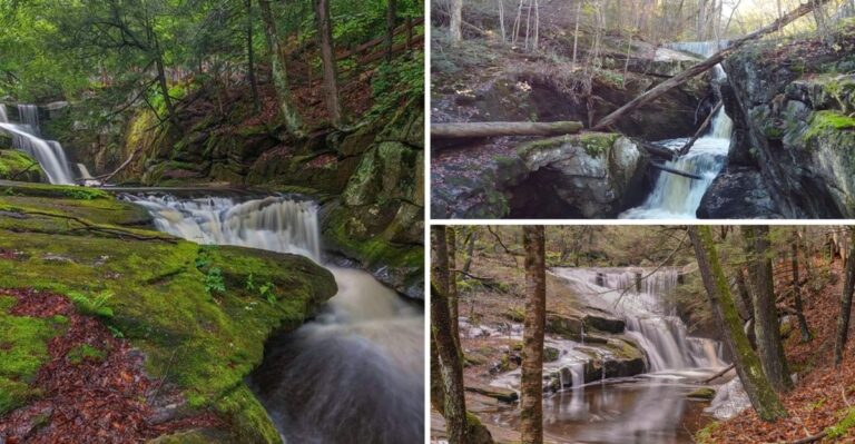 This Compact Connecticut State Forest Hides a Cascade of Waterfalls Just Steps From the Parking Lot