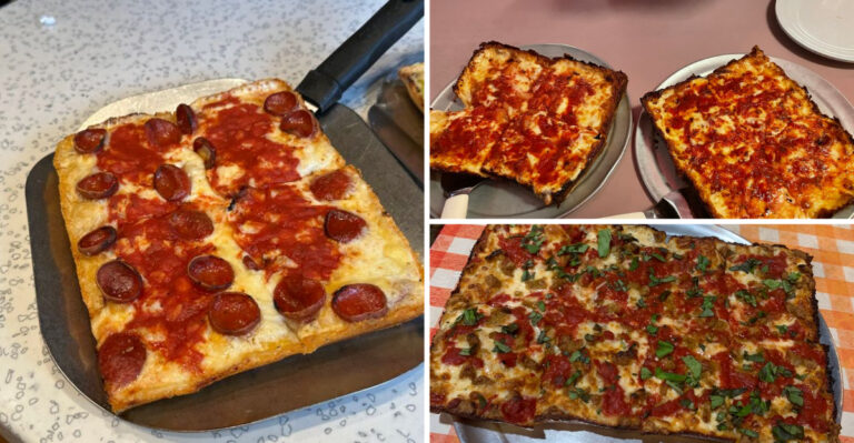 Craving A Real Detroit-Style Square Pizza? These 8 Michigan Pizzerias Nail The Crispy Cheese Corners