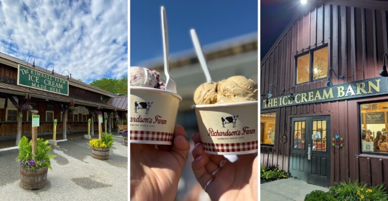 Grab A Cone At These 8 Massachusetts Roadside Ice Cream Stands Locals Line Up For All Summer