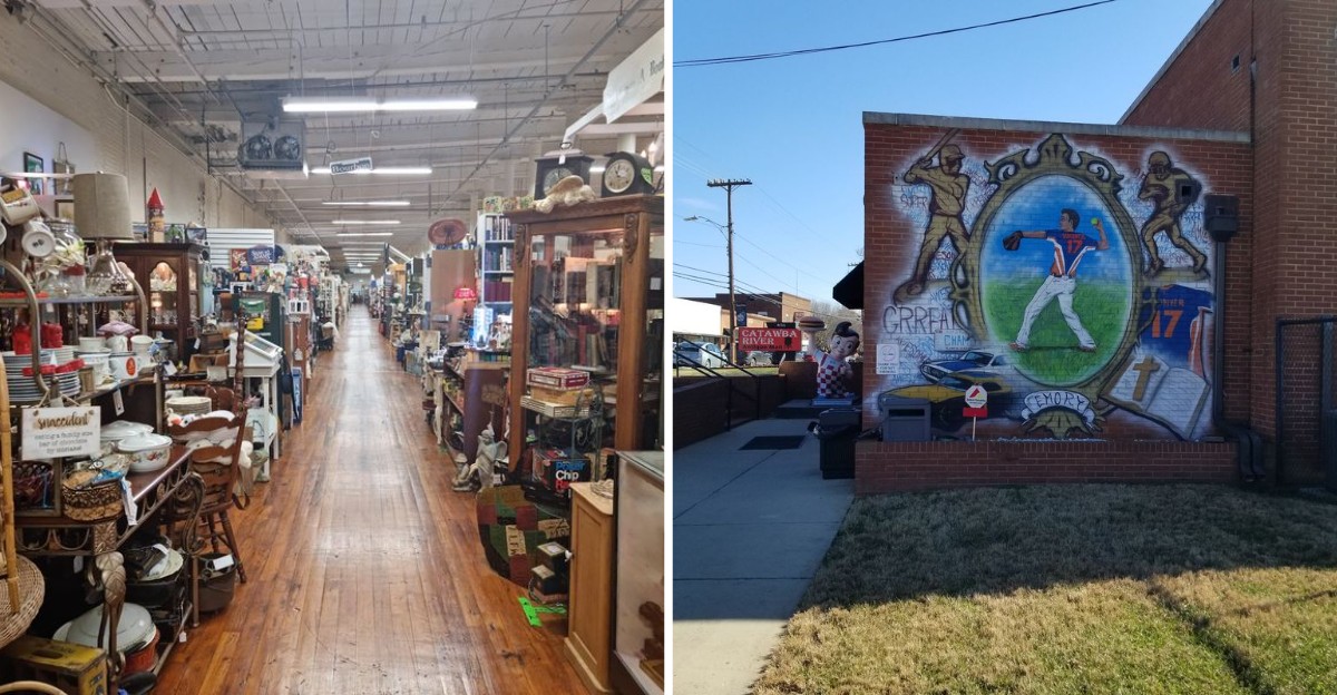 Housed In A Huge Old Mill, This North Carolina Antique Mall Rewards Hours Of Vintage Treasure Hunting