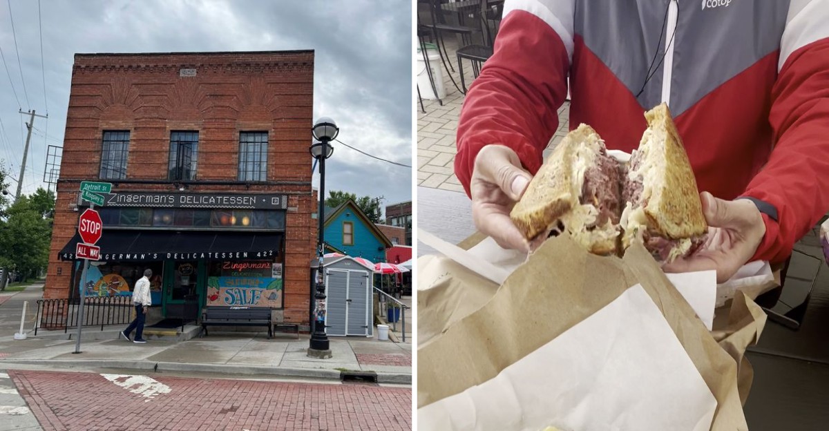 Grab A Booth At This Ann Arbor Deli Where The Reuben Overflows The Plate