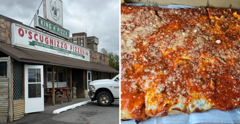 Pizza Loaded With Tomatoes And Pepperoni Cups Is What Keeps Locals Loyal To This Utica Bakery