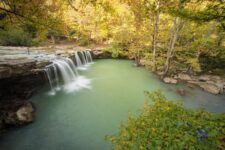 A Short Walk Leads To This Arkansas Waterfall That Drops Into A Clear Swimming Hole
