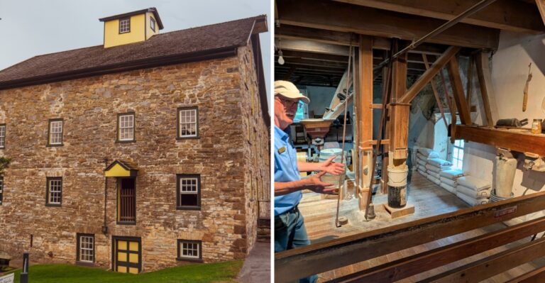This Restored Grist Mill In Lancaster County Grinds Cornmeal The Way It Did In 1725