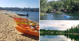 This Peaceful California Lake Community Offers Three Swimming Beaches And Cabins Near Yosemite