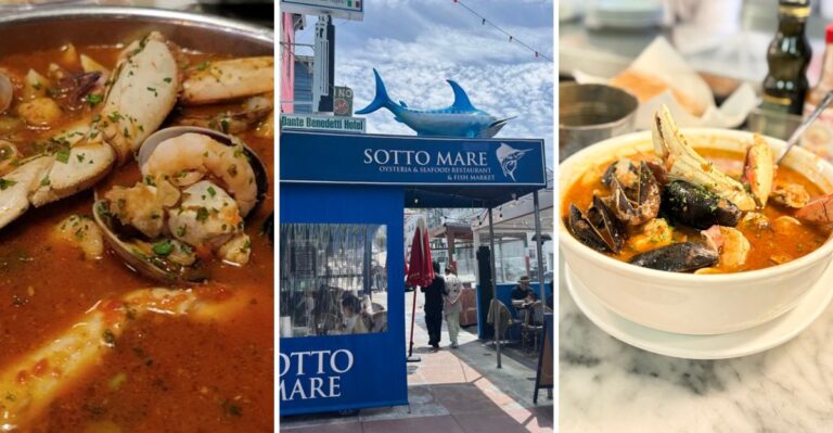 This North Beach San Francisco Seafood Joint Piles Its Cioppino High With Crab And Clams