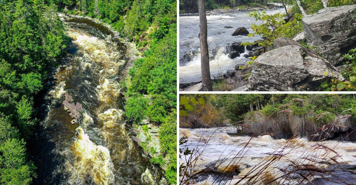 This Small Michigan State Recreation Area Hides a River Gorge With Short Trails Out to Rapids and Falls