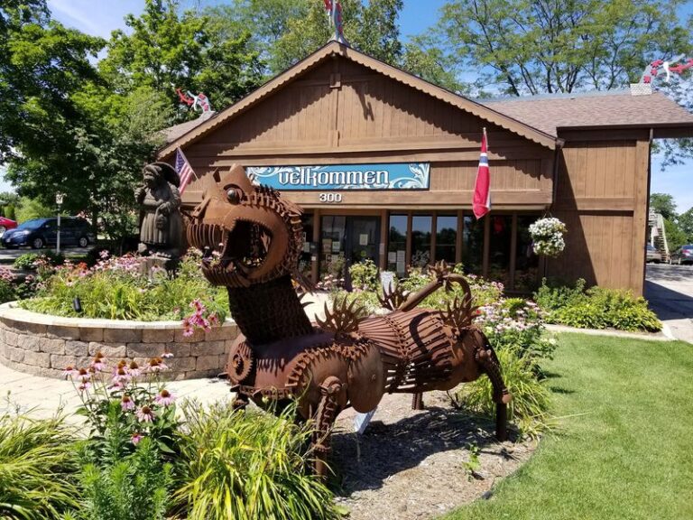 This Cozy Mount Horeb Cafe Serves Norwegian Krumkake And Coffee In A Trolls-And-Timber Village