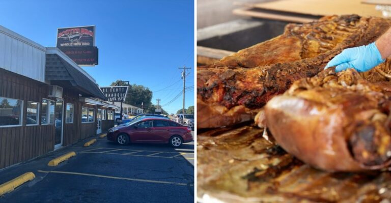 Pull Off The Highway For A Slab Of Ribs At B.E. Scott’s BBQ In Lexington, Tennessee