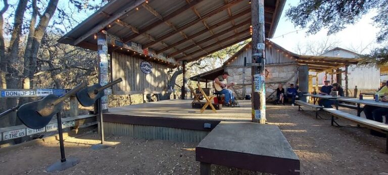 Nobody Leaves This Luckenbach Beer Garden Without Hearing A Picker Circle Under The Oaks