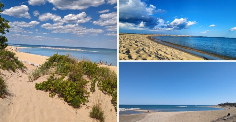 Along Illinois’s Lake Michigan Shore, This State Park Beach Gets Quieter The Farther South You Walk