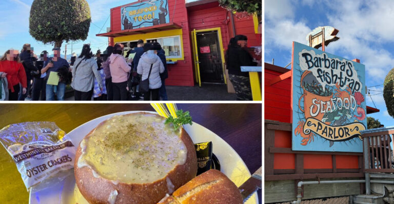 Warm Up With The Clam Chowder Bread Bowl At This Half Moon Bay Harbor Shack