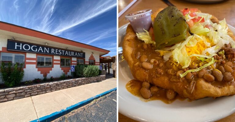 A Plate Of Navajo Tacos At Hogan Restaurant In Tuba City, Arizona, Is Worth The Long Drive
