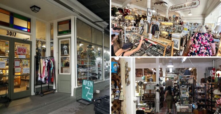 Booths Of Everything From Furniture To Mardi Gras Beads Fill This Eclectic Louisiana Antique Mall For Hours Of Browsing
