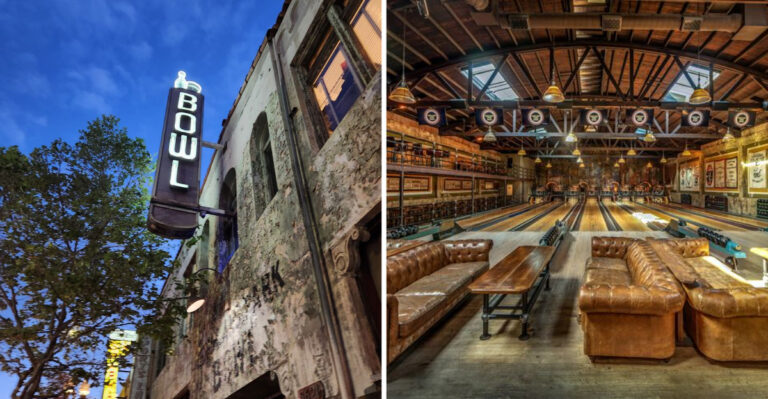 This Vintage Los Angeles Bowling Alley Drips With History, From Its Old-Time Pin Machines To Its Preserved Lanes