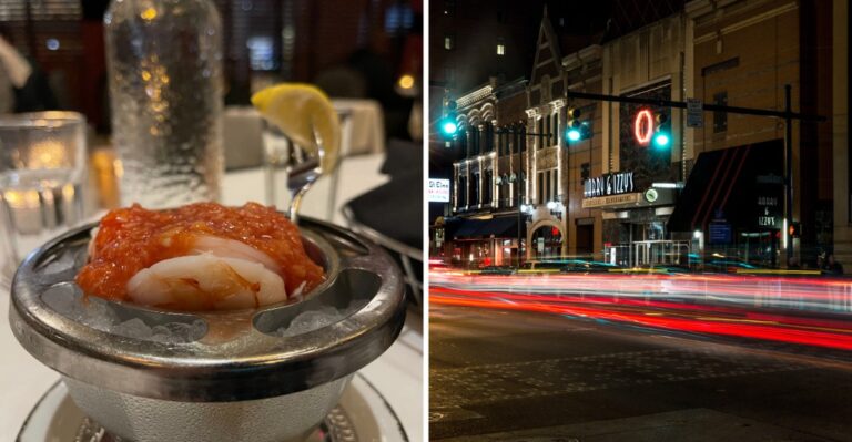 Indiana Diners Head Downtown To This Old-School-Inspired Indianapolis Steakhouse For Its Signature Spicy Shrimp Cocktail