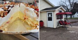 Homemade Pie Comes With 12-Ounce Cups Of Strong Coffee At This Charlotte, Michigan Diner