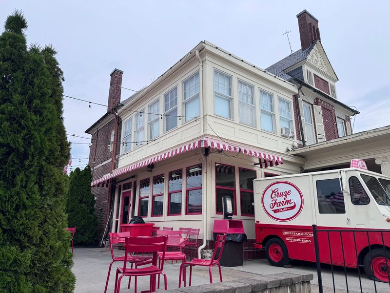 Take The Family To Cruze Farm’s Old-Fashioned Ice Cream Shop On Asbury Road In East Knoxville, Tennessee