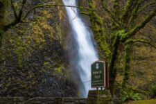 You Can See This Oregon Waterfall Right From the Road Where It Tumbles Into the Columbia River Gorge