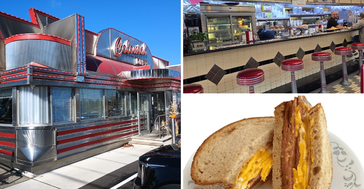 This Chrome-And-Neon New Jersey Diner Is Beloved For Taylor Ham, Disco Fries, And Monster Slices Of Cheesecake