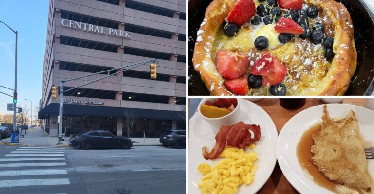 You’ll Want To Split A Stack Of Blueberry Pancakes At Le Peep In Downtown Indianapolis