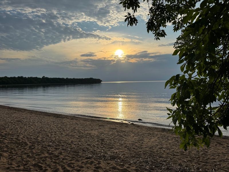 On Minnesota’s Lake Mille Lacs A Quiet State Park Puts A Sandy Swimming Beach, Fishing Piers, And Shoreline Trails Right At The Water