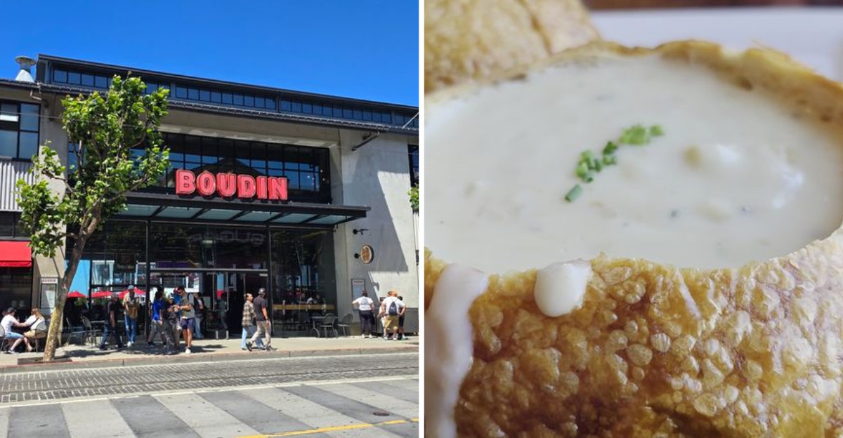 Order The Sourdough Clam Chowder At Boudin Bakery, A Fisherman’s Wharf Institution In San Francisco