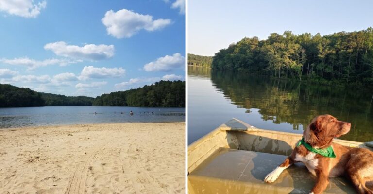 This Quiet Alabama State Park Has A Sandy Beach And Warm-Water Swimming All Summer Long