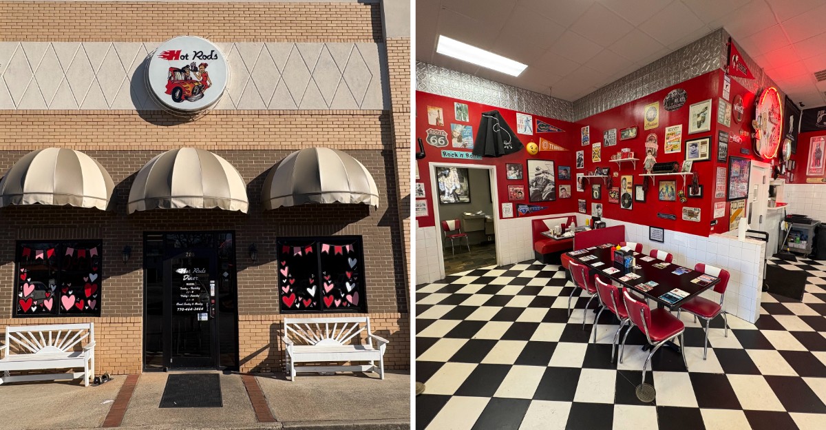 This 1950s-Themed Diner In Georgia Serves Home-Style Comfort Food With A Vintage Hot-Rod Feel