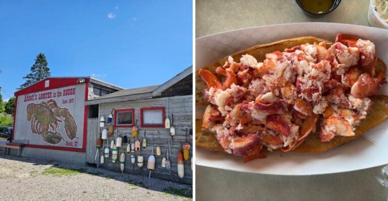 People Drive From All Over Connecticut For The Hot Lobster Roll At This Tiny Noank Shack