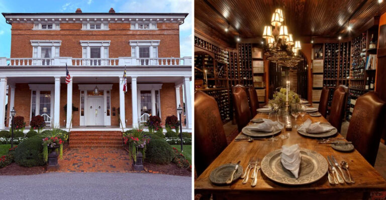 This Enchanting Maryland Restaurant Hides Inside A Historic Mansion With Rose Gardens Straight Out Of A Storybook