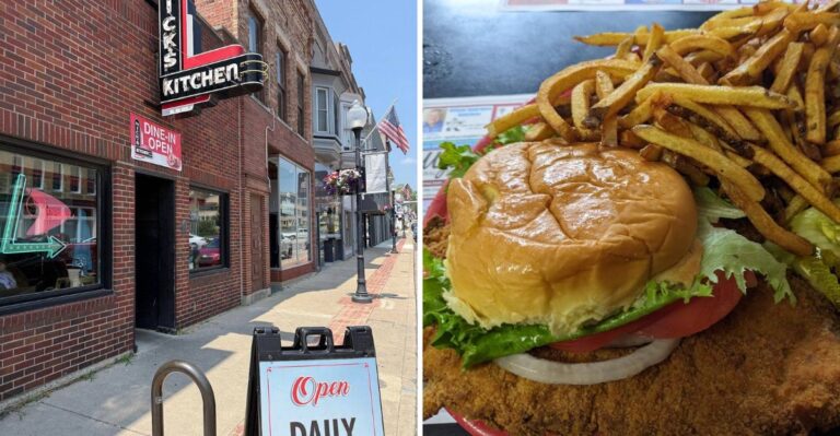 The Pork Tenderloin Sandwich At This Indiana Roadside Stop Is Bigger Than The Plate