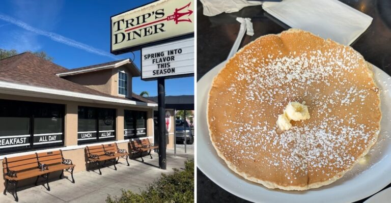 This Beloved Florida Diner Is Always Packed For Breakfast, And The Pancakes Come Hubcap-Sized