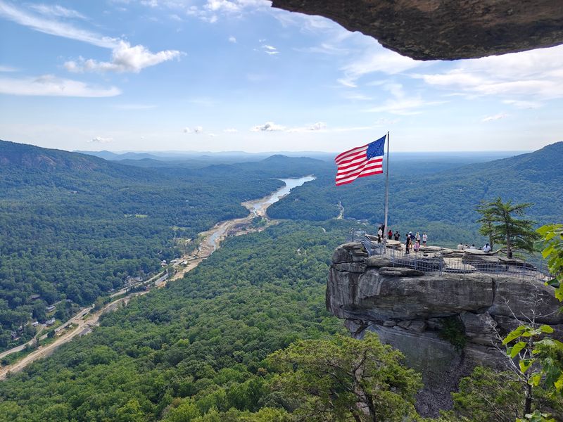 Ride The Cog Up To The Views And Fudge Shops At Chimney Rock Near Lake Lure