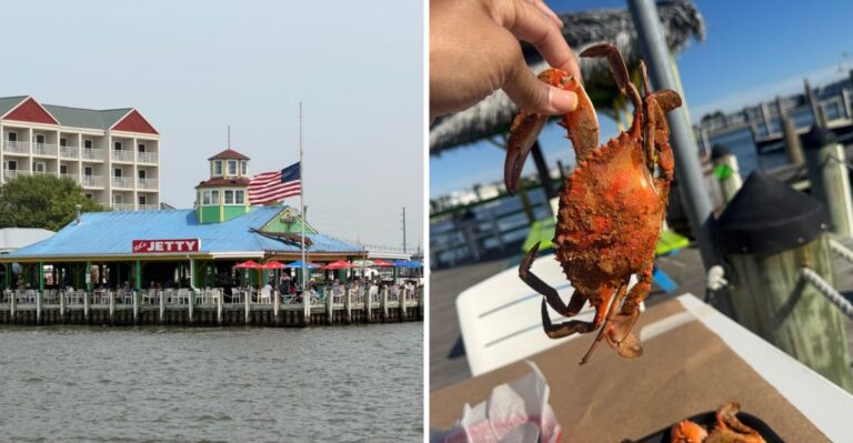 You Can Crack Steamed Blue Crabs At The Jetty, A Waterfront Crab House On Kent Narrows In Grasonville, Maryland