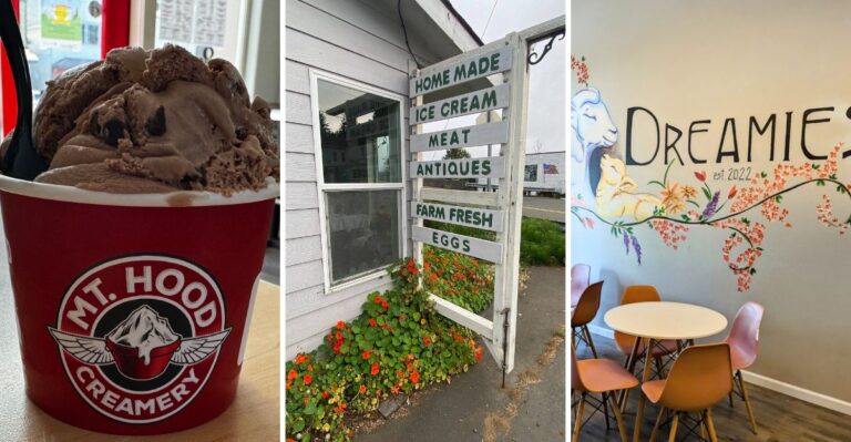 These 8 Oregon Ice Cream Shops Scoop Homemade Ice Cream Worth Driving Out Of Your Way For